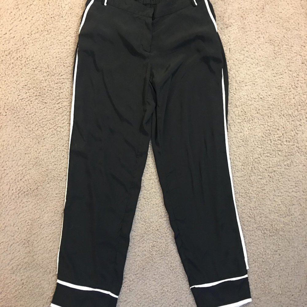 W118 by Walter Baker black and white trousers